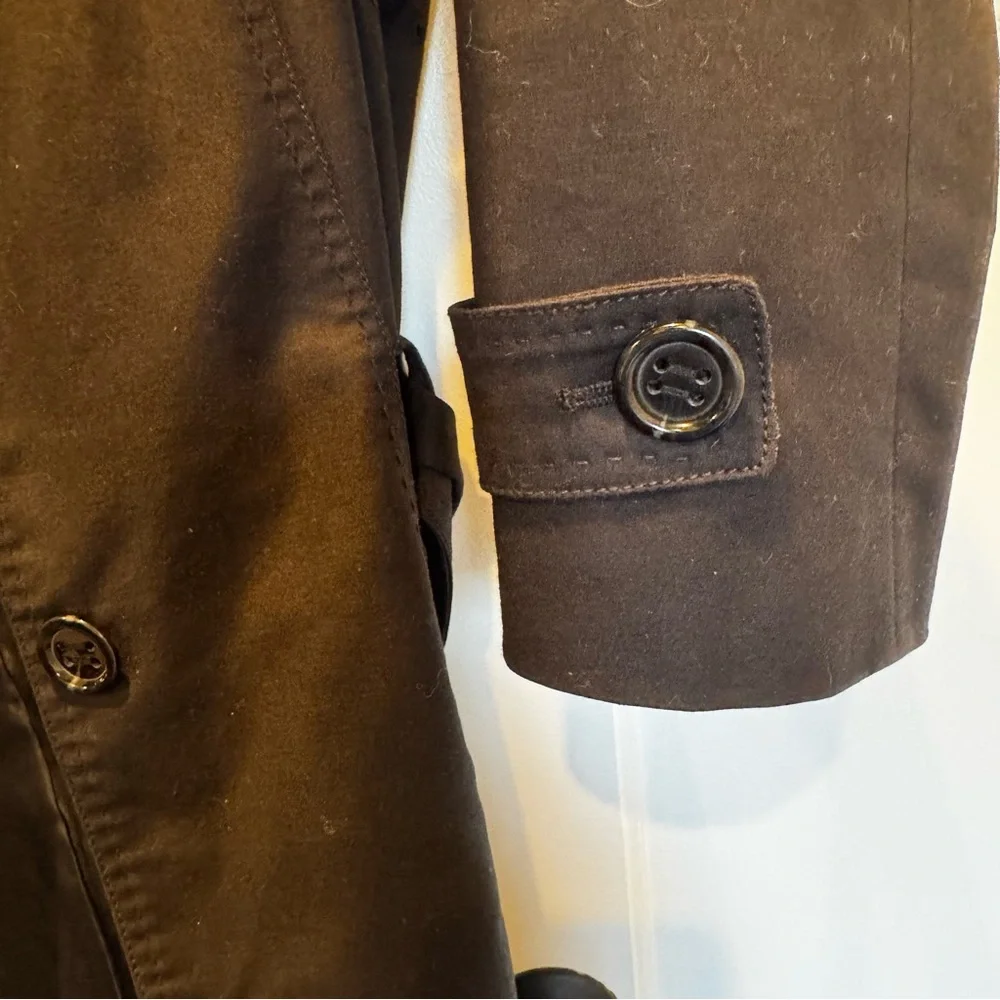 Kenneth Cole Reaction black trench coat size XS - Picture 7 of 9